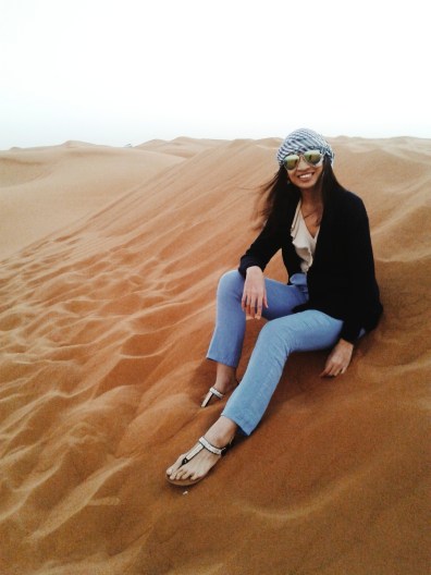 The author at Al Awir desert