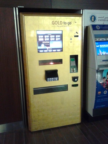 You know people are swimming in money when you can get gold on the go.
