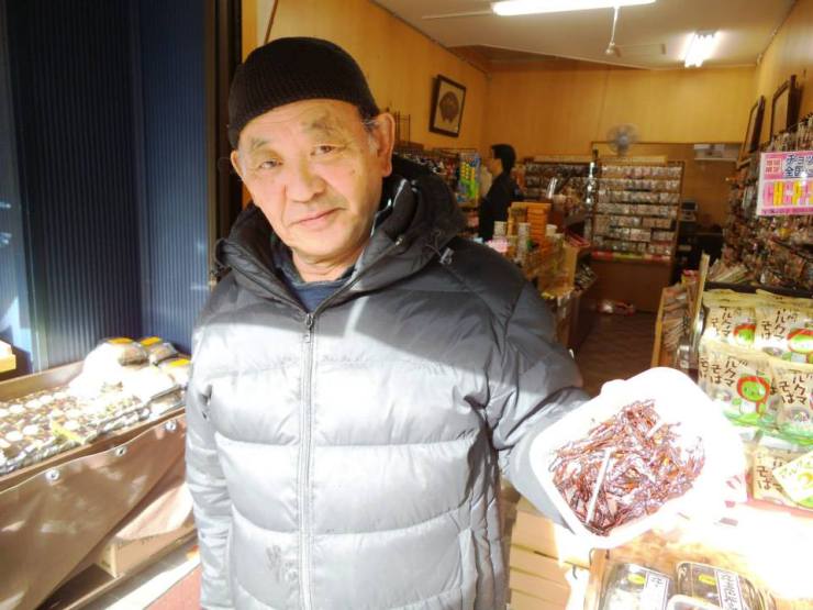 This man kept convincing me to try his cooked locusts. “It tastes like shrimp!”