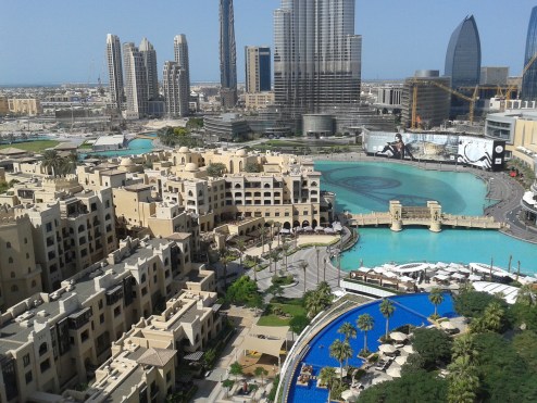 The deck on the 124th floor of the Burj Khalifa gives you a 360-degree view of the entire city.